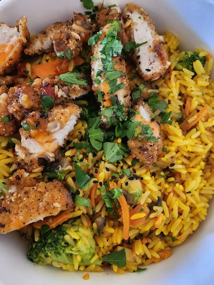 Riz Poulet Pané